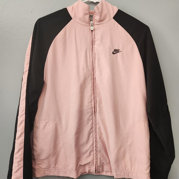 Nike Women's Bomber Jacket in Pink and Black - Picture 1 of 3